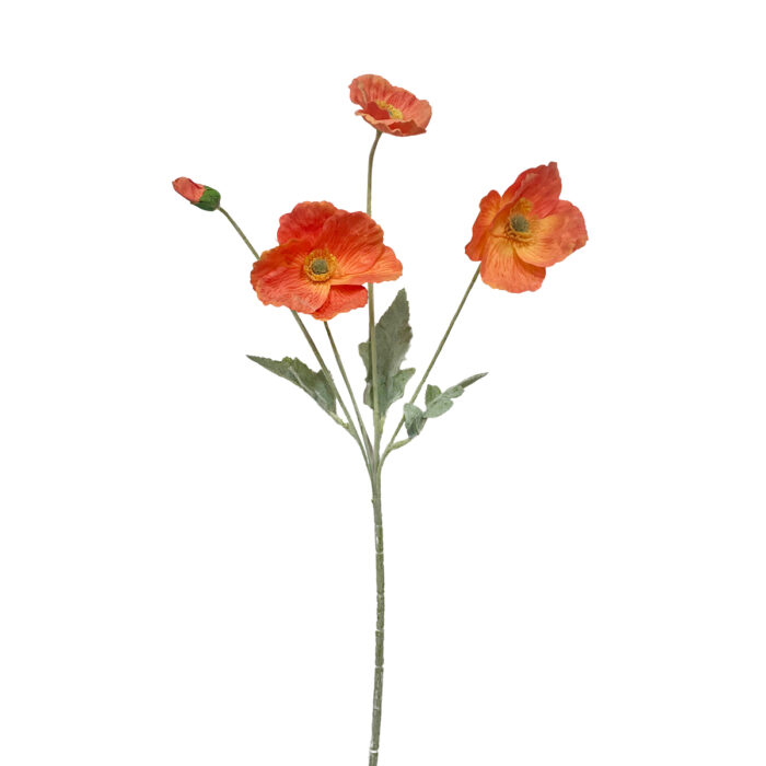GNW Orange Artificial Poppy Real Touch GYX-42 - Image 2