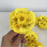 GNW Champagne Artificial 3-headed Snowball Flower YM-01 - Image 6