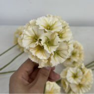 GNW Champagne Artificial 3-headed Snowball Flower YM-01 - Image 2