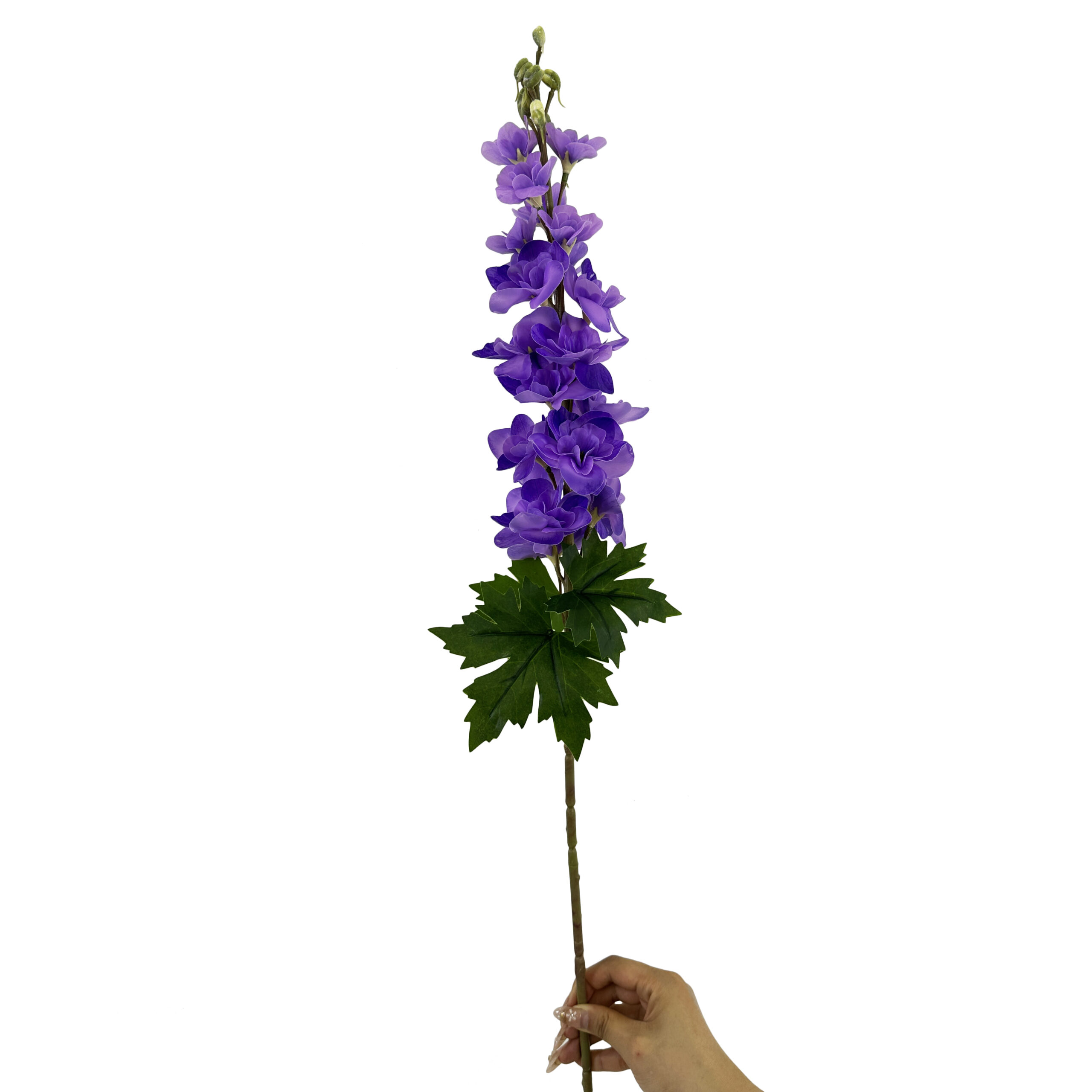 13 GNW Dark Purple Artificial Delphinium Real Touch GYX-95 - Image 1