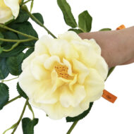 GNW Yellow Artificial Chinese Rose Real Touch QH-129 - Image 2
