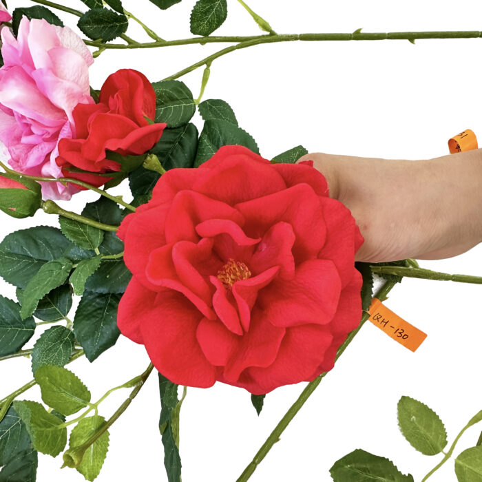 GNW Red Artificial Chinese Rose Real Touch QH-134 - Image 2
