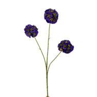 GNW Champagne Artificial 3-headed Snowball Flower YM-01 - Image 3