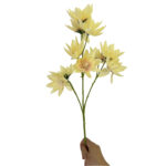 GNW Yellow Artificial 10-head Lily HD-09