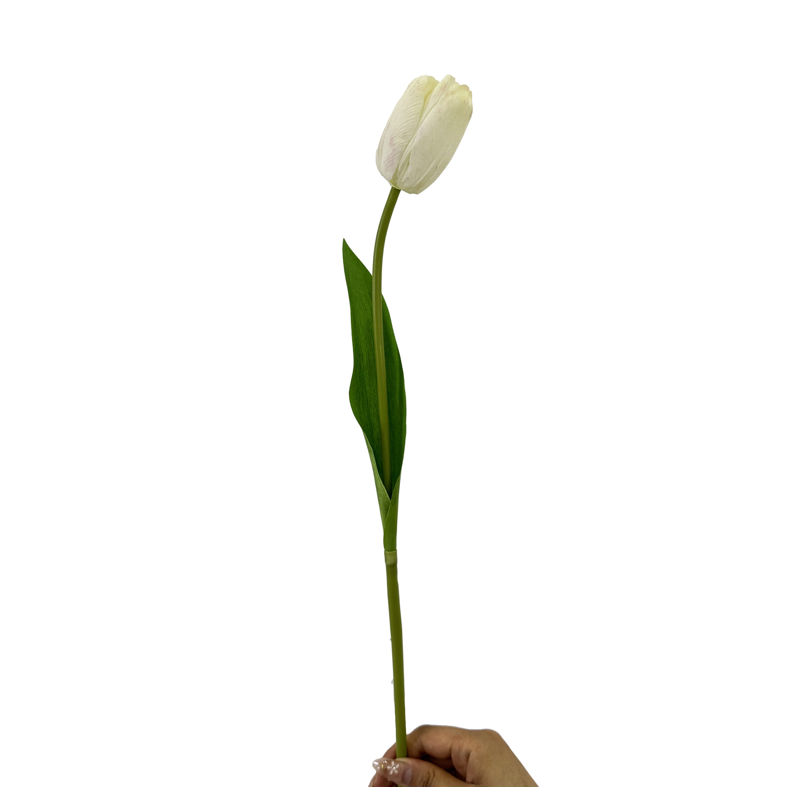 29 GNW White Artificial Tulips Real Touch YB-01 - Image 1