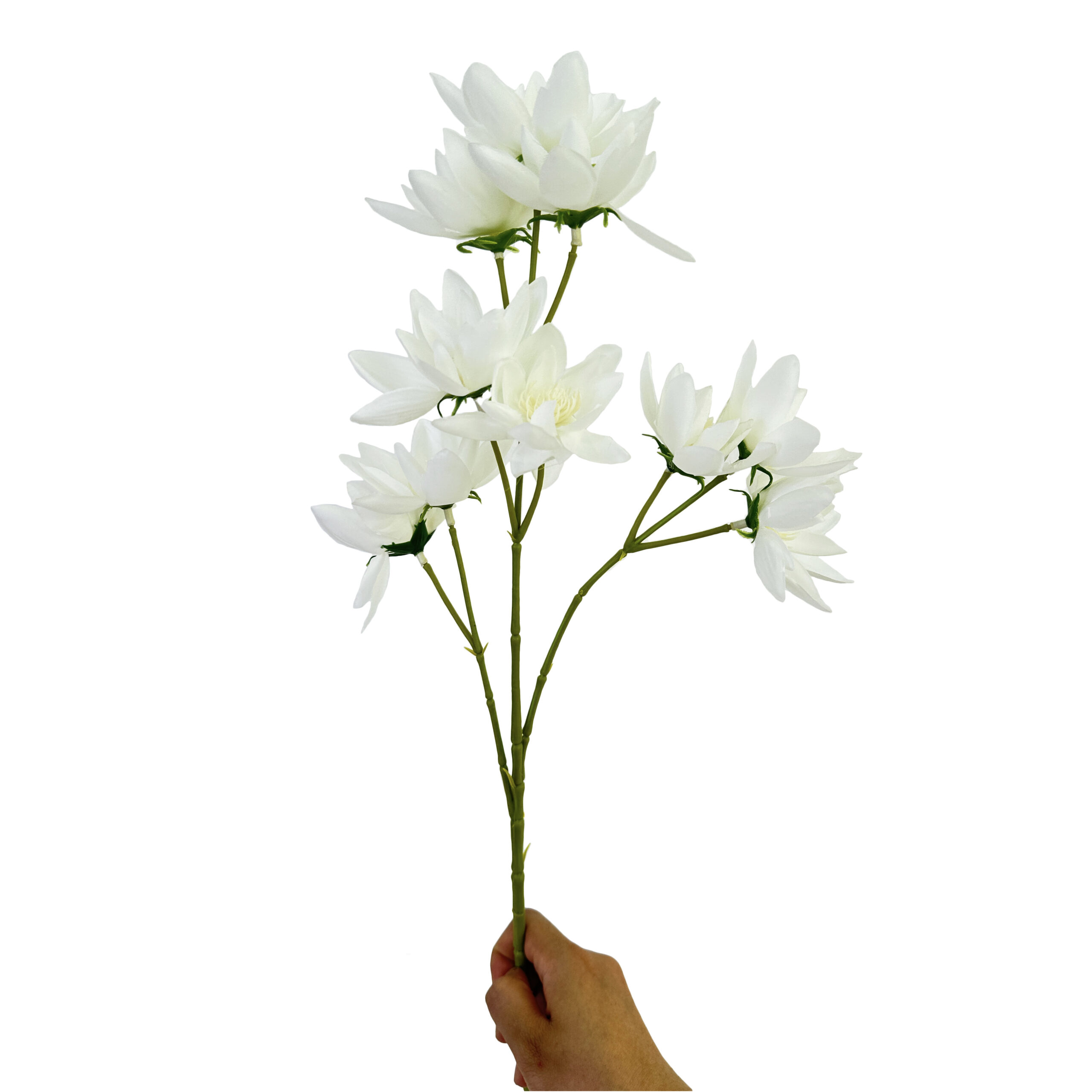 30 GNW White Artificial 10-head Lily HD-07 - Image 1