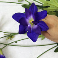GNW Dark Purple Artificial Clematis Lotus HD-04 - Image 2