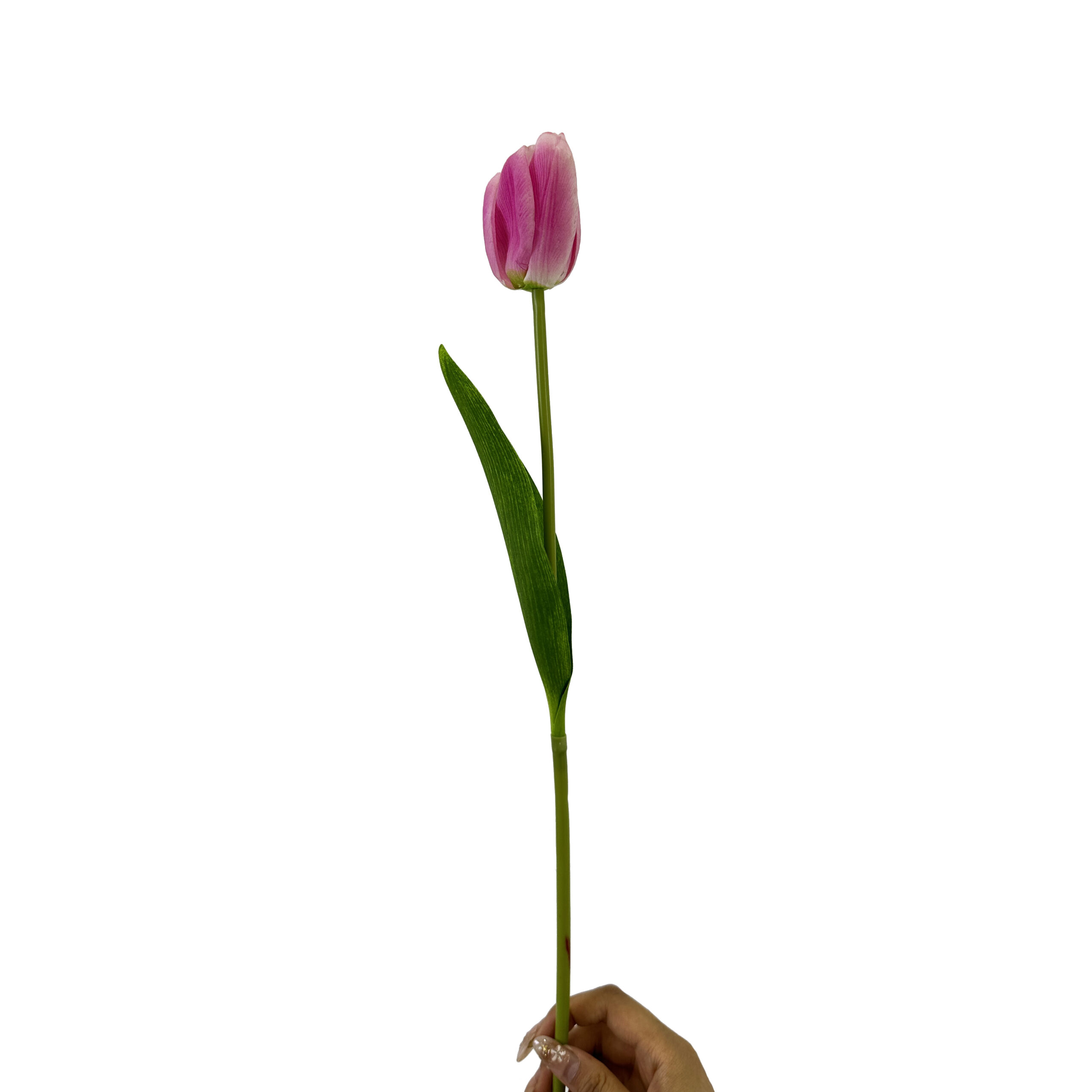 33 GNW Pink Purple Artificial Tulips Real Touch YB-04 - Image 1