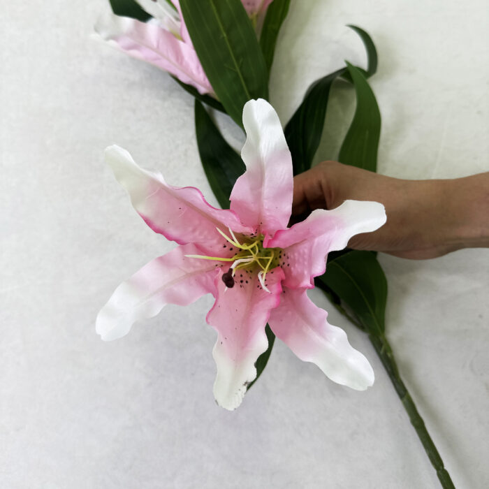 GNW Pink Artificial 4-head Lily HD-22 - Image 2