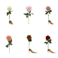 GNW Red Artificial Single Rose Real Touch GJY-08 - Image 3