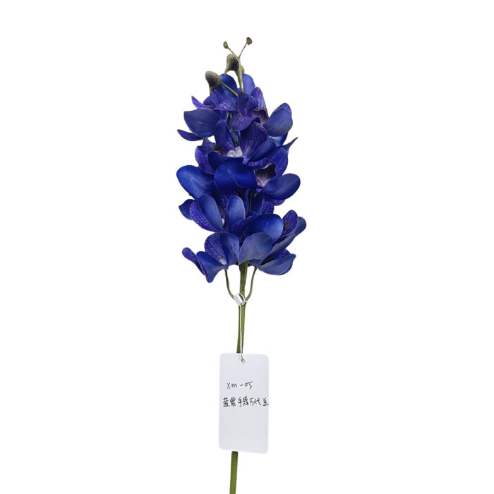 GNW Dark Blue Artificial Vanda Orchids Real Touch XM-05 - Image 2