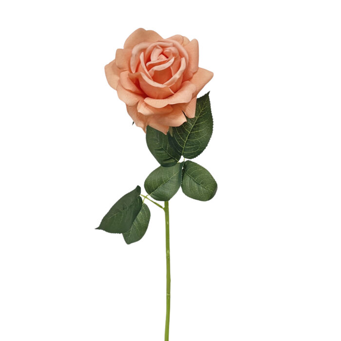 GNW Orange Artificial Single Rose Real Touch GJY-06 - Image 2
