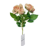GNW White Artificial Single Peony Branch Real Touch SG-14 - Image 3