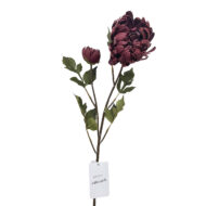 GNW Brown Artificial Retro Dragon Claw Shaped Chrysanthemum Real Touch XM-11 - Image 4