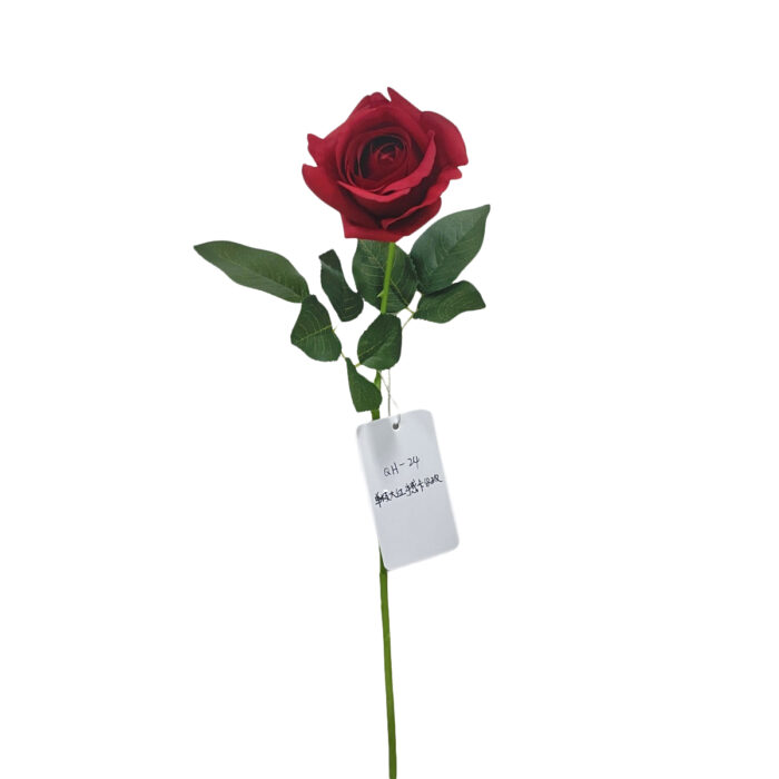 GNW White Artificial Single Garden Rose Real Touch QH-14 - Image 12