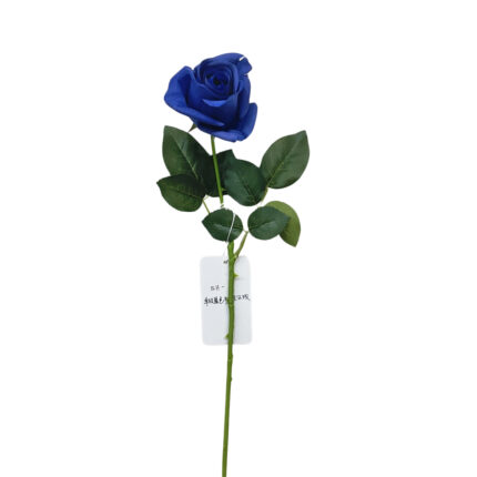 GNW Dark Blue Artificial Single Garden Rose Real Touch QH-21