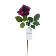 GNW White Artificial Single Garden Rose Real Touch QH-14 - Image 6