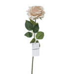 GNW Light Brown Artificial Single Garden Rose Real Touch QH-33
