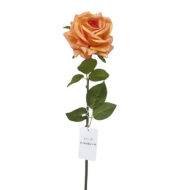 GNW Brown Artificial Single Garden Rose Real Touch QH-32 - Image 6