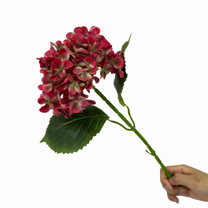 GNW Red Artificial Hydrangea  LRR-570 - Image 3