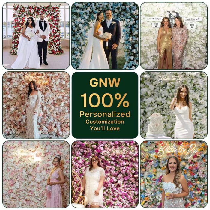Custom Private Label Wholesale Artificial Flower Wall Panel for Wedding Decoration OEM - Image 5