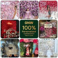 Decorative Moulding Designs 5D Artificial Flower Wall Backdrop Roll Up For Wedding Christmas Thanksgiving & Easter - Image 4