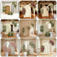Wholesale Premium Faux Flower Wedding Arch Easy To Assemble For Bridal Party And Garden Events - Image 4