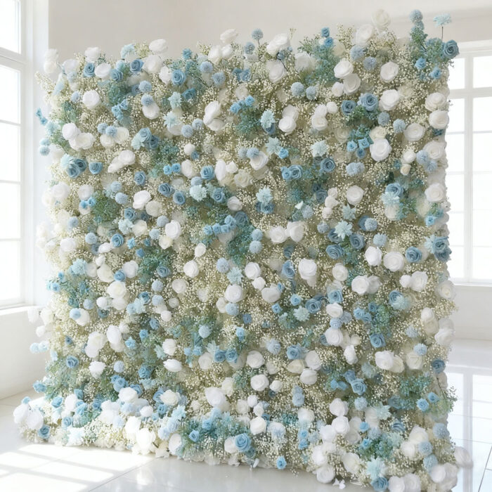 Factory Price Wholesale Artificial Flower Wall for Wedding Decoration Low MOQ - Image 3