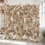 Personalized Wholesale Artificial Floral Wall Panel for Wedding Decoration Business - Image 3