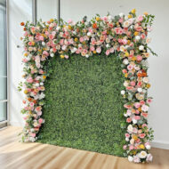 New Design 2026 Premium Peony Silk Floral Artificial Flower Wall for Wedding Decoration - Image 3