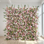 2026 Hot style Rollable Artificial Flower Wall for Wedding Photo Booth Decoration