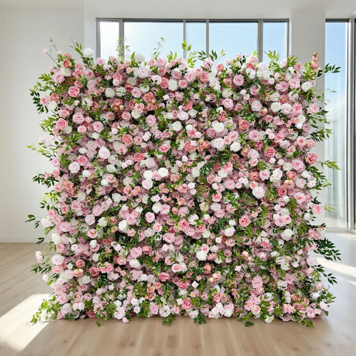 New Product Explosion 2026 7D Realistic Artificial Flower Wall for Wedding - Image 3