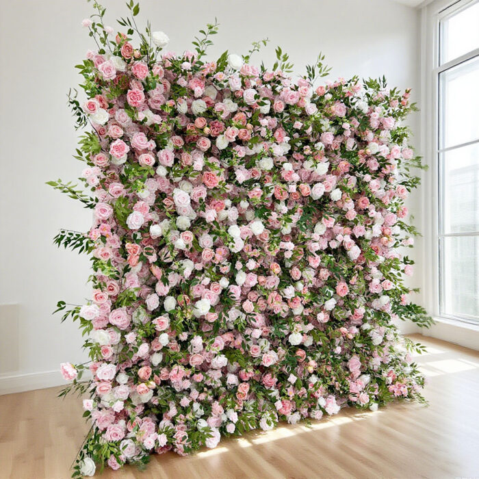 New Product Explosion 2026 7D Realistic Artificial Flower Wall for Wedding - Image 2