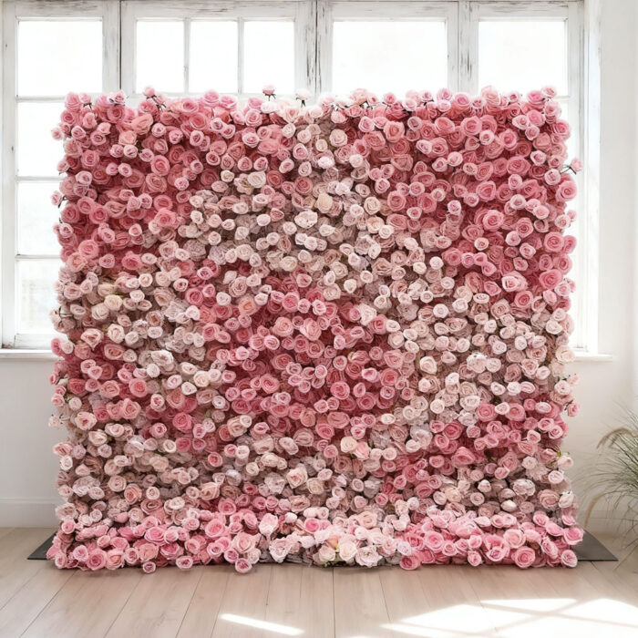2026 New Design Premium Silk Floral Artificial Flower Wall Backdrop for Home Decor Party - Image 3