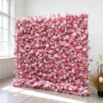 New Product 2026 Hot Sale Item Realistic Rose Artificial Flower Wall for Wedding