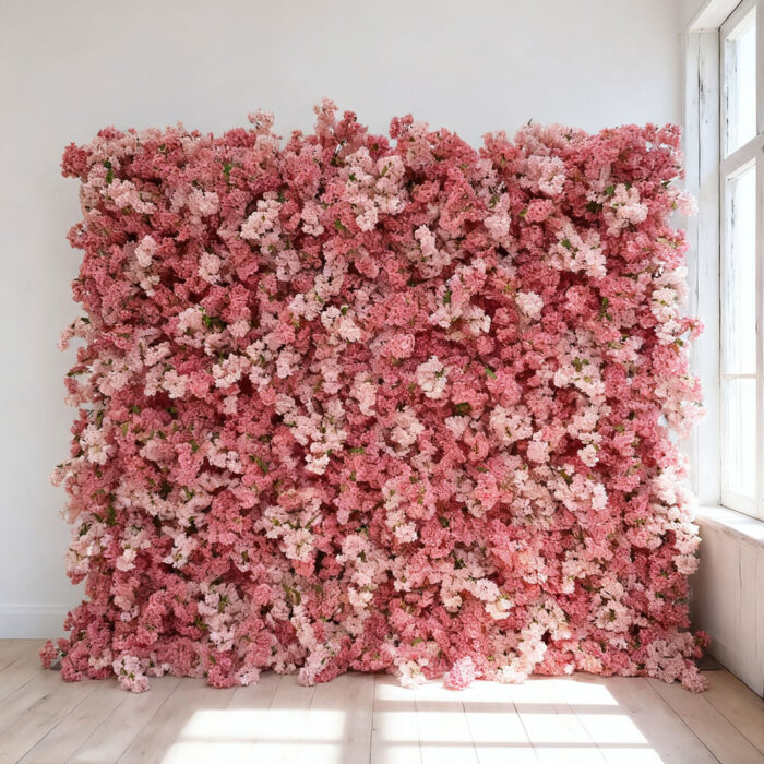Wholesale Artificial Wedding Flower Wall Backdrop For Wedding Ceremony And Party Decoration - Image 2