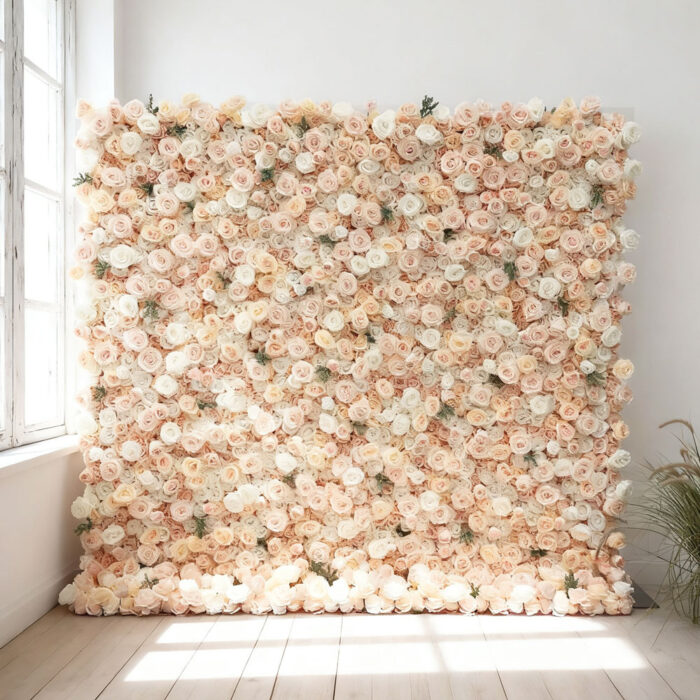 New Trend 2026 UV-Resistant Outdoor Artificial Flower Wall for Wedding Decoration - Image 3
