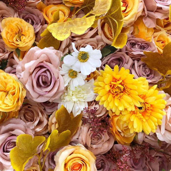 High Quality Wedding Event Silk Floral 5D Artificial Rose Flower Wall Wedding Home Party Decoration Stage Backdrop - Image 2