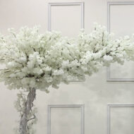 Custom Design Artificial Flowering Tree With Modern Flower Centerpieces For Wedding - Image 2