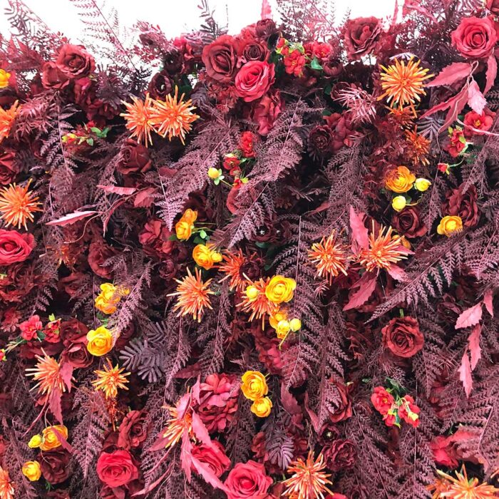 High-End Silk Artificial Wedding Flowers Dreamy 5D Artificial Flowers Wall Panel Background For Party Wedding Decoration - Image 2