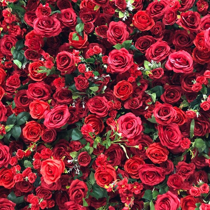 Customization Decor 5D Artificial Silk Flower Wall 8ft X 8ft Roll Up Wedding Backdrop Event Photography - Image 2