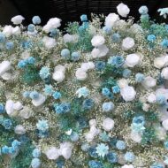 Factory Price Wholesale Artificial Flower Wall for Wedding Decoration Low MOQ - Image 2