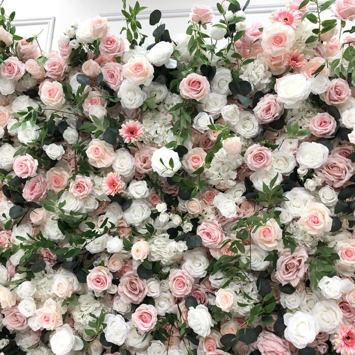 New Design Premium 2026 Collection Artificial Flower Wall for Wedding Supplies - Image 2