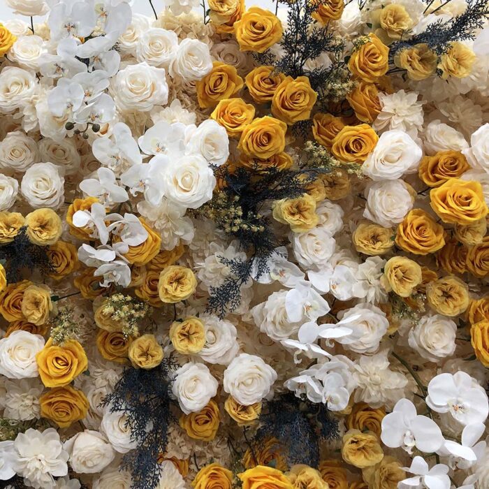 Wedding Decoration Supplies Customize Durable 8ft Simulation Flower Wedding Backdrop Wall Roll Up - Image 2