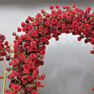 Custom Professional Artificial Flowers Wedding Arch Backdrop For Wedding Venues Decoration - Image 2