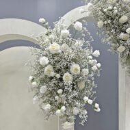 High Quality Faux Artificial Wedding Arch Decorated Arrangements For Outdoor Events And Party Backdrops - Image 2