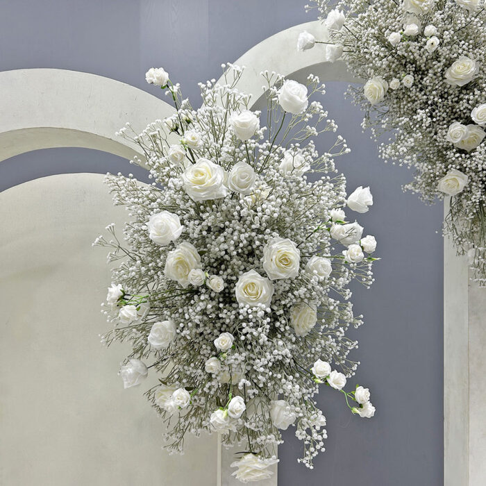 High Quality Faux Artificial Wedding Arch Decorated Arrangements For Outdoor Events And Party Backdrops - Image 2