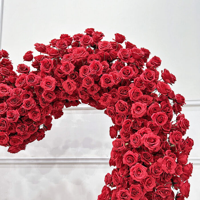 Custom Wholesale Wedding Decoration Flower Arch Artificial Blooms Wedding Arch Arrangements - Image 2