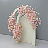 Best Selling Easy To Assemble Giant Faux Wedding Flower Arch With Vintage Style For Romantic Weddings - Image 2