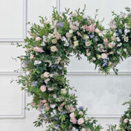 New Design Foldable Wedding Arch With Realistic Silk Flowers For Wedding Ceremony - Image 2